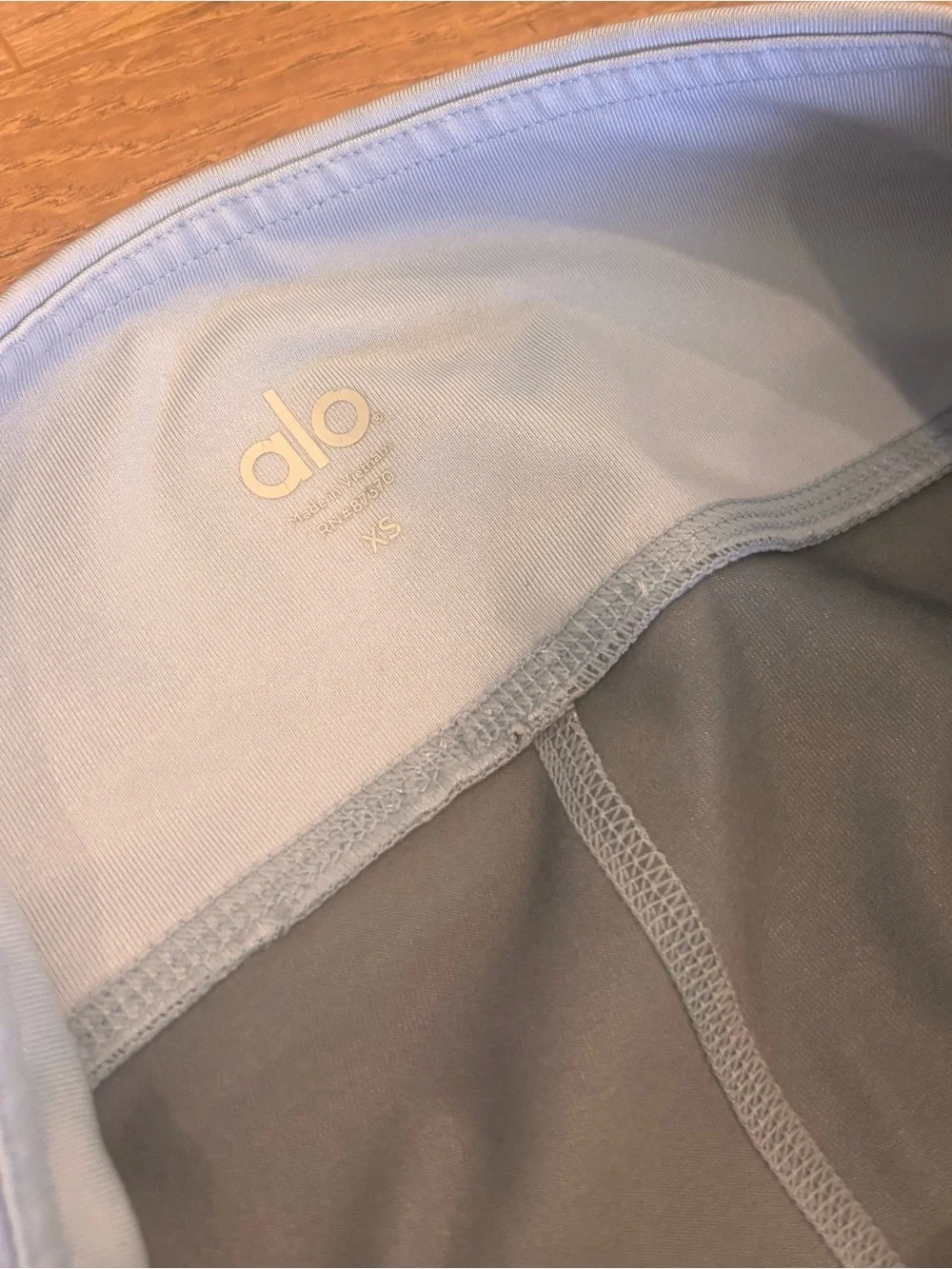 Alo Yoga Goddess Ribbed Leggings Two-Tone High Waisted Size XS